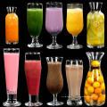 colored stem glass for drinking juice